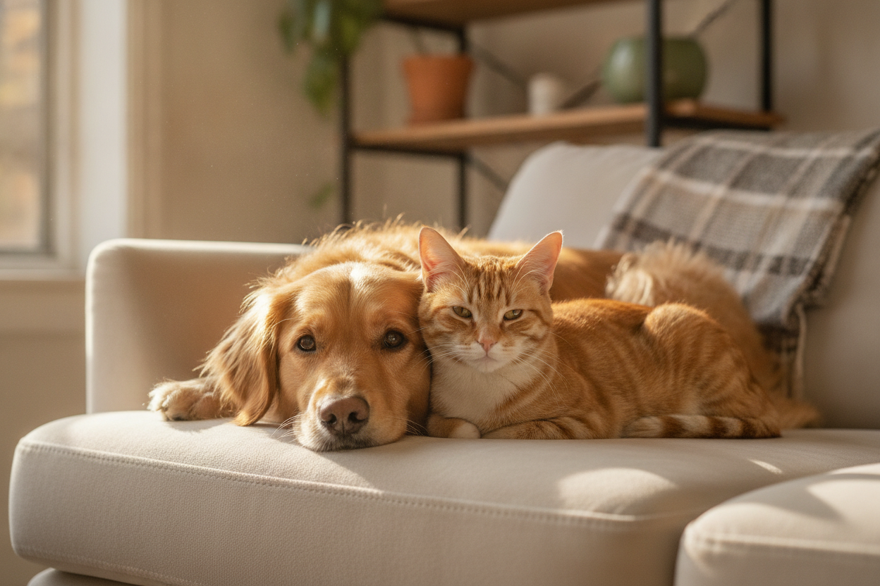 Faire cohabiter un chien et un chat à la maison sans stress