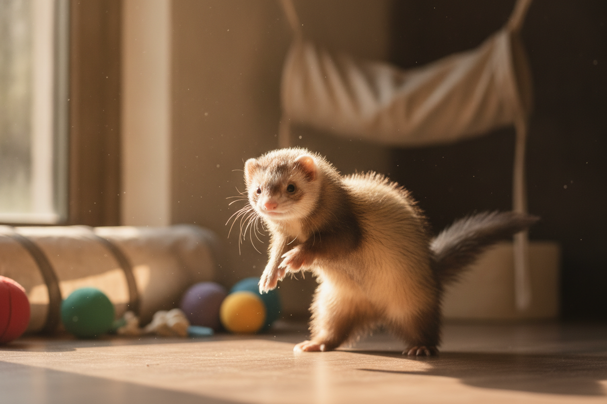 Comment bien jouer avec son furet au quotidien sans nuire à sa santé