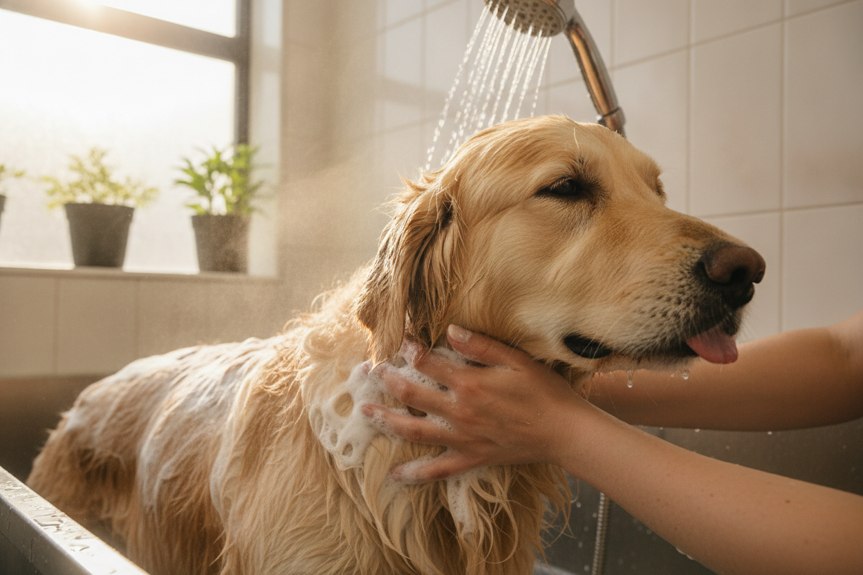 Comment laver son chien sans abîmer sa peau ni son pelage